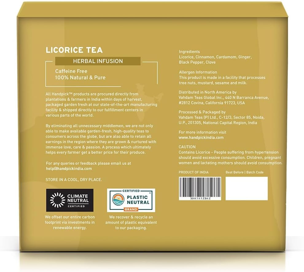 Licorice Herbal Tea Bags (50 Count)