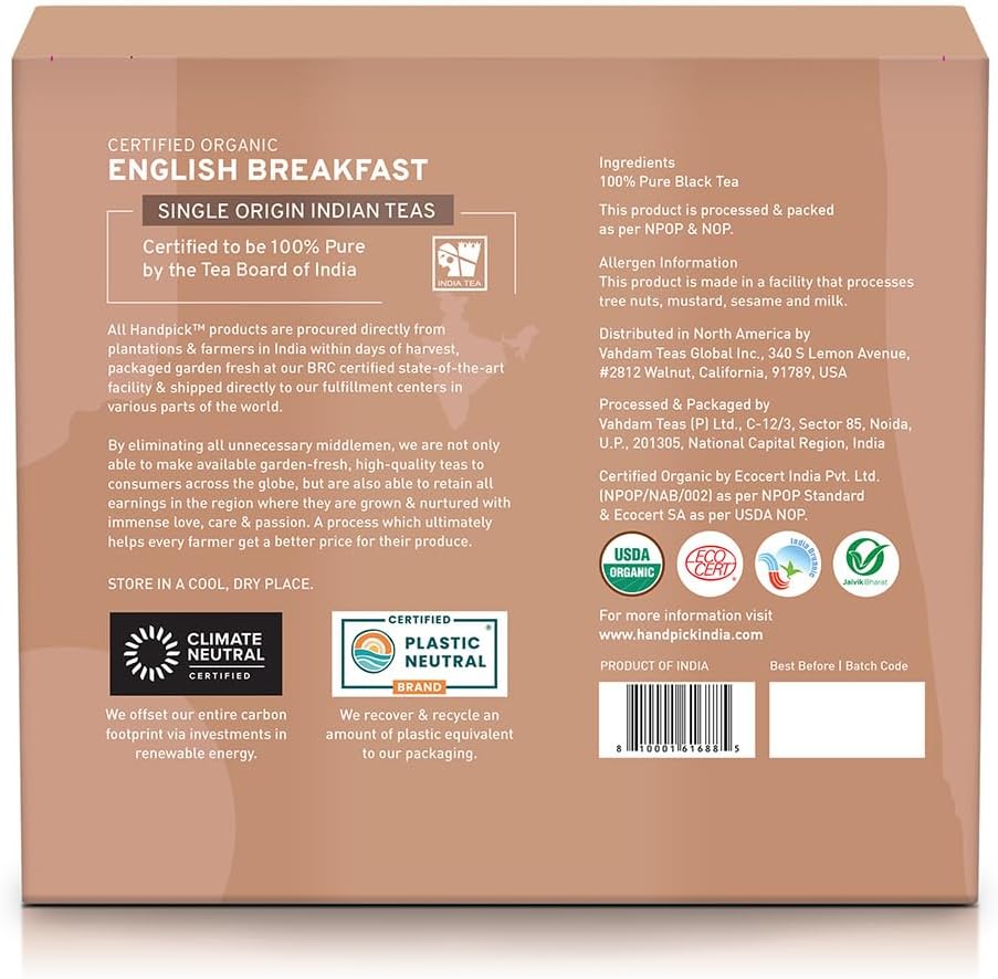 English Breakfast Black Tea Bags (100 Count)