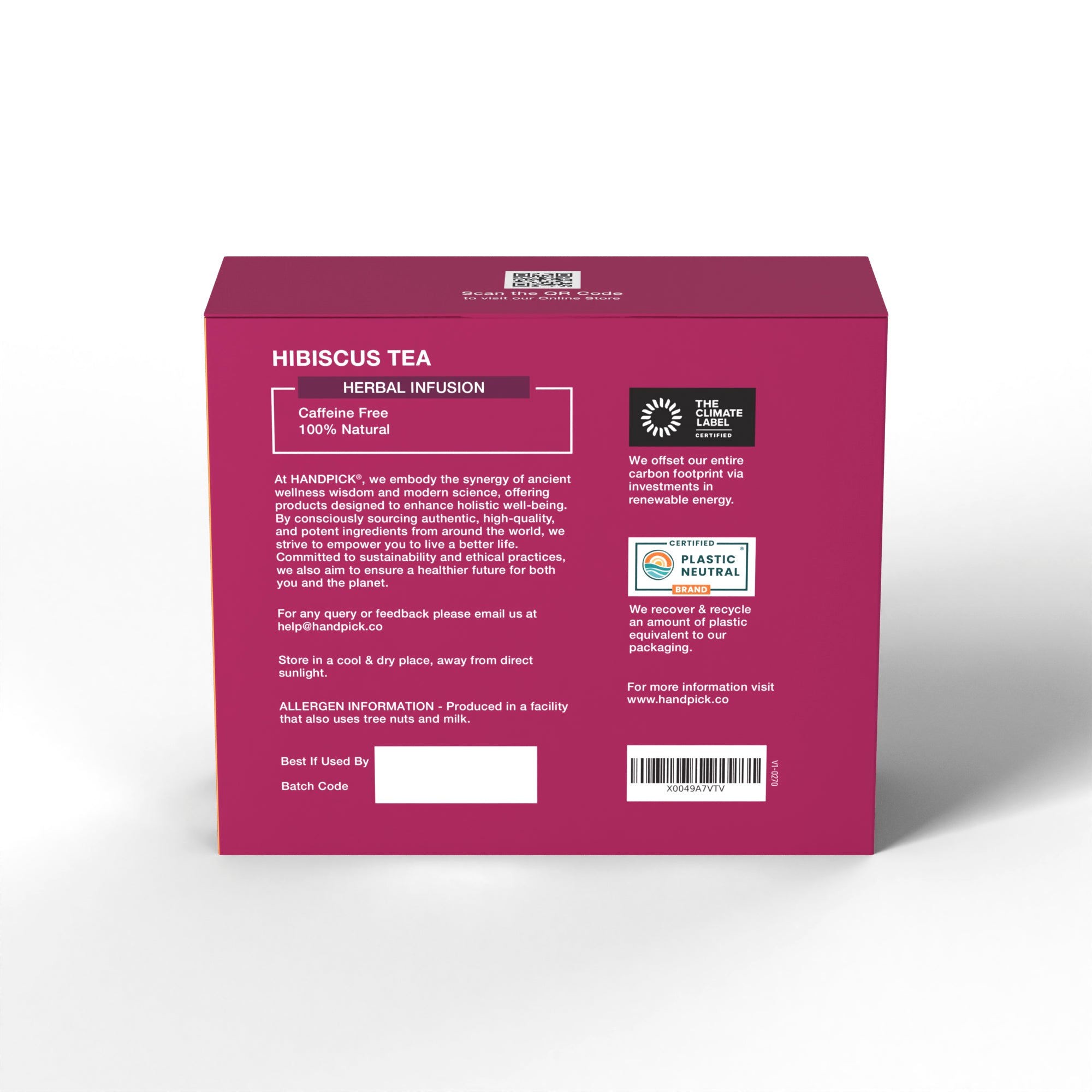 Certified Organic Hibiscus Tea Herbal Infusion