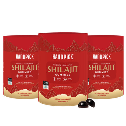 HANDPICK Original Himalayan Shilajit 60 Gummies - Pack of 3