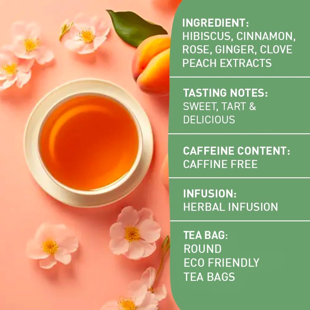 Peach Herbal Tea Bags (80 Count)
