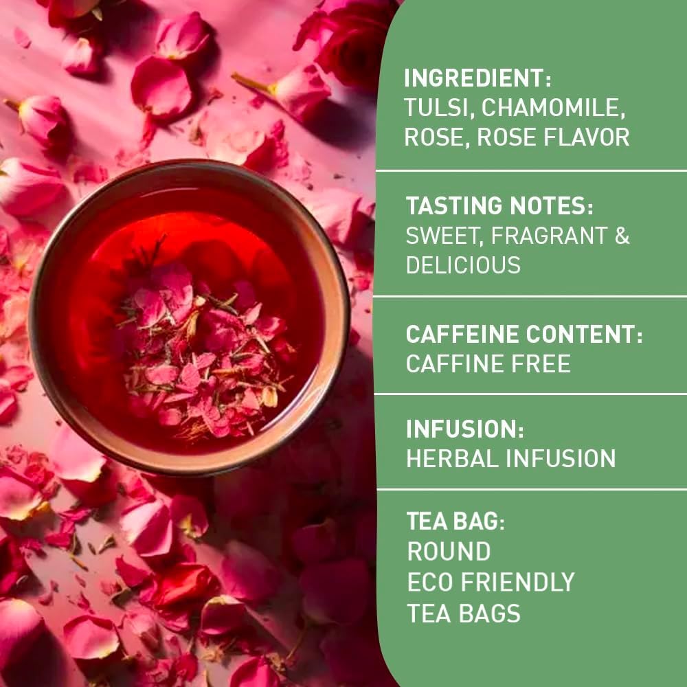 Rose Herbal Tea Bags (50 Count)