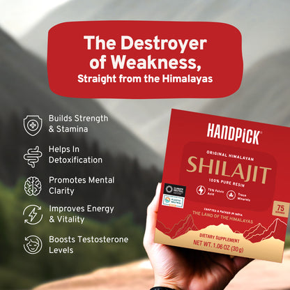 HANDPICK Original Himalayan Shilajit – 75 Servings