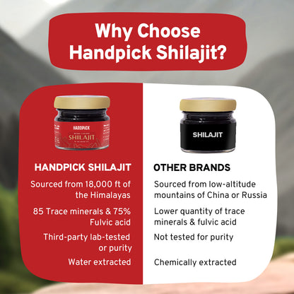 HANDPICK Original Himalayan Shilajit – 75 Servings