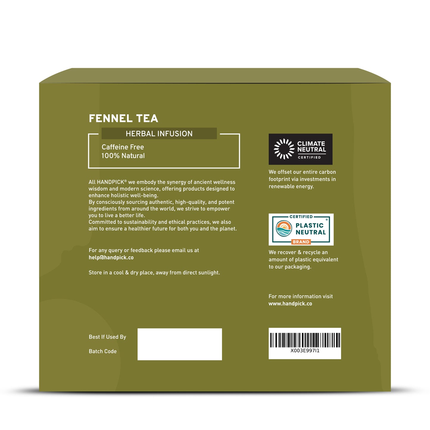 Fennel Tea Bags (100 Count)