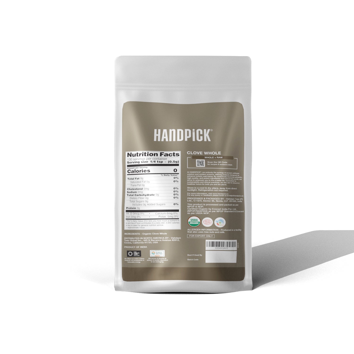 Certified Organic Whole Cloves