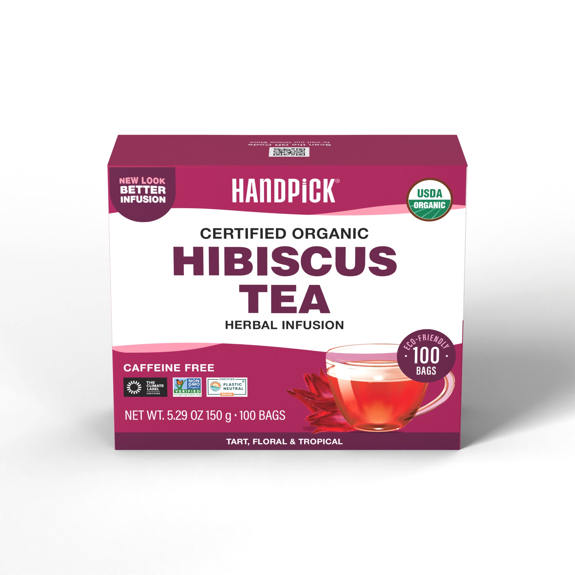 Certified Organic Hibiscus Tea Herbal Infusion
