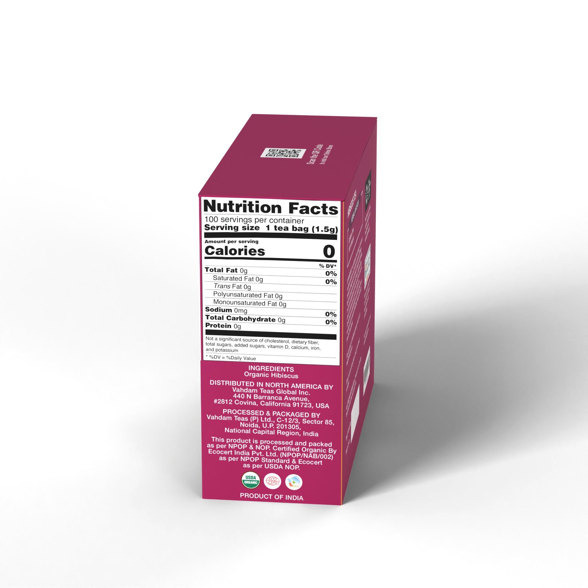 Certified Organic Hibiscus Tea Herbal Infusion