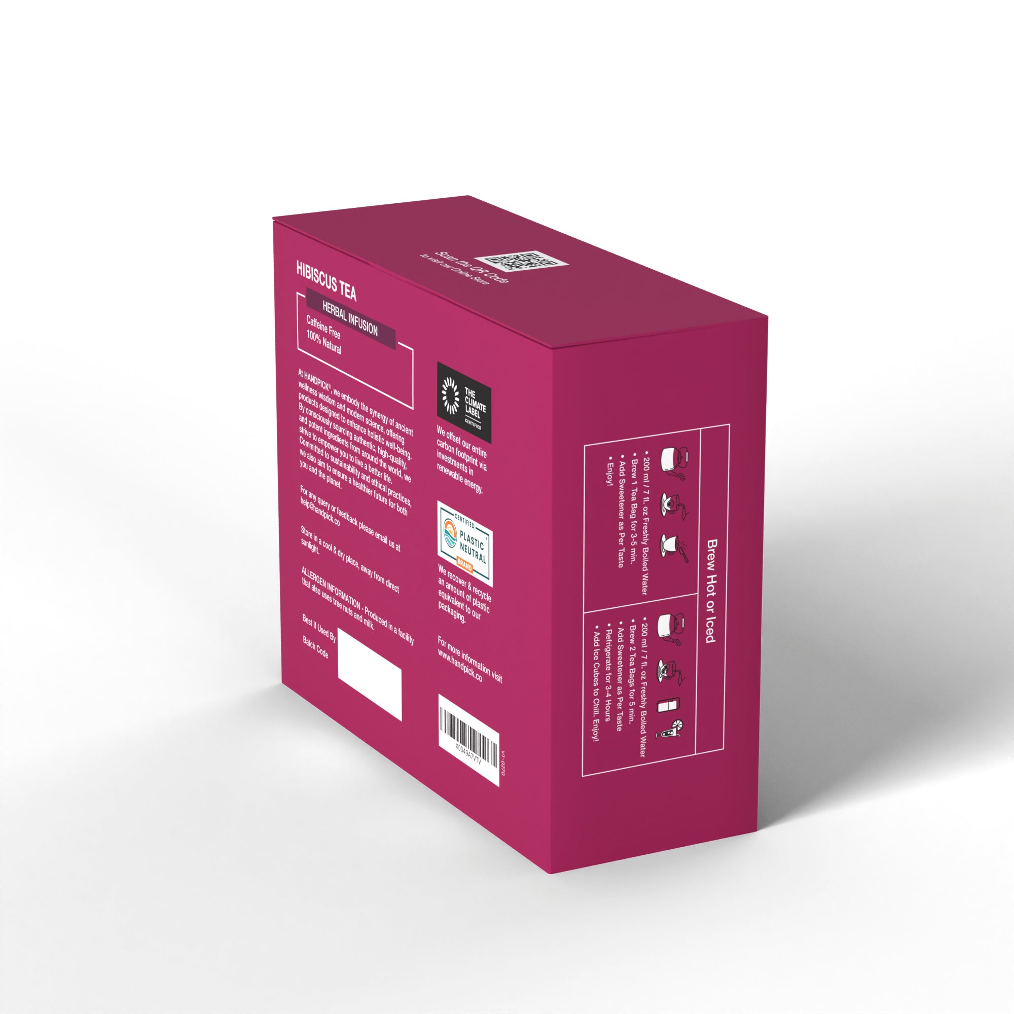 Certified Organic Hibiscus Tea Herbal Infusion