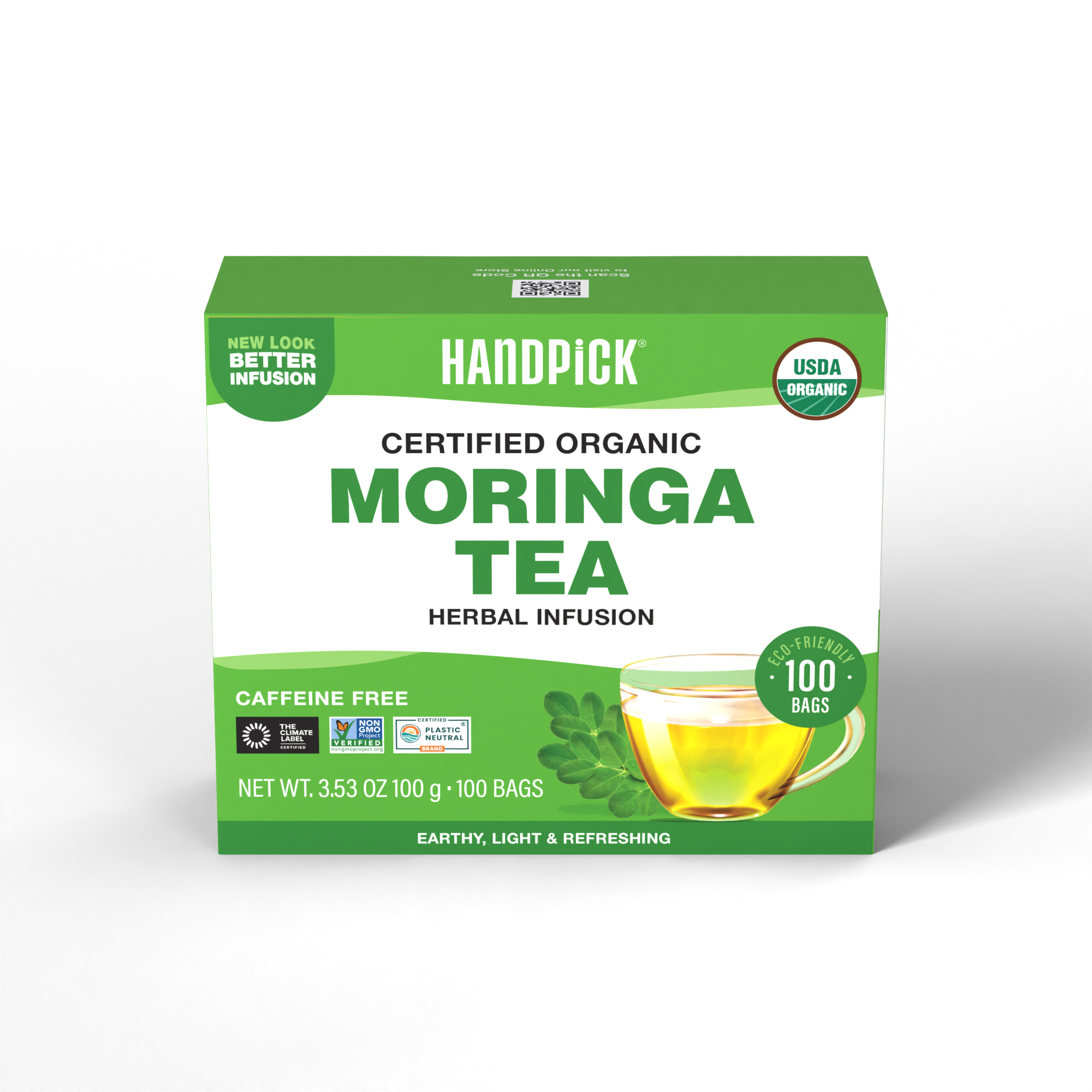Certified Organic Moringa Tea Herbal Infusion