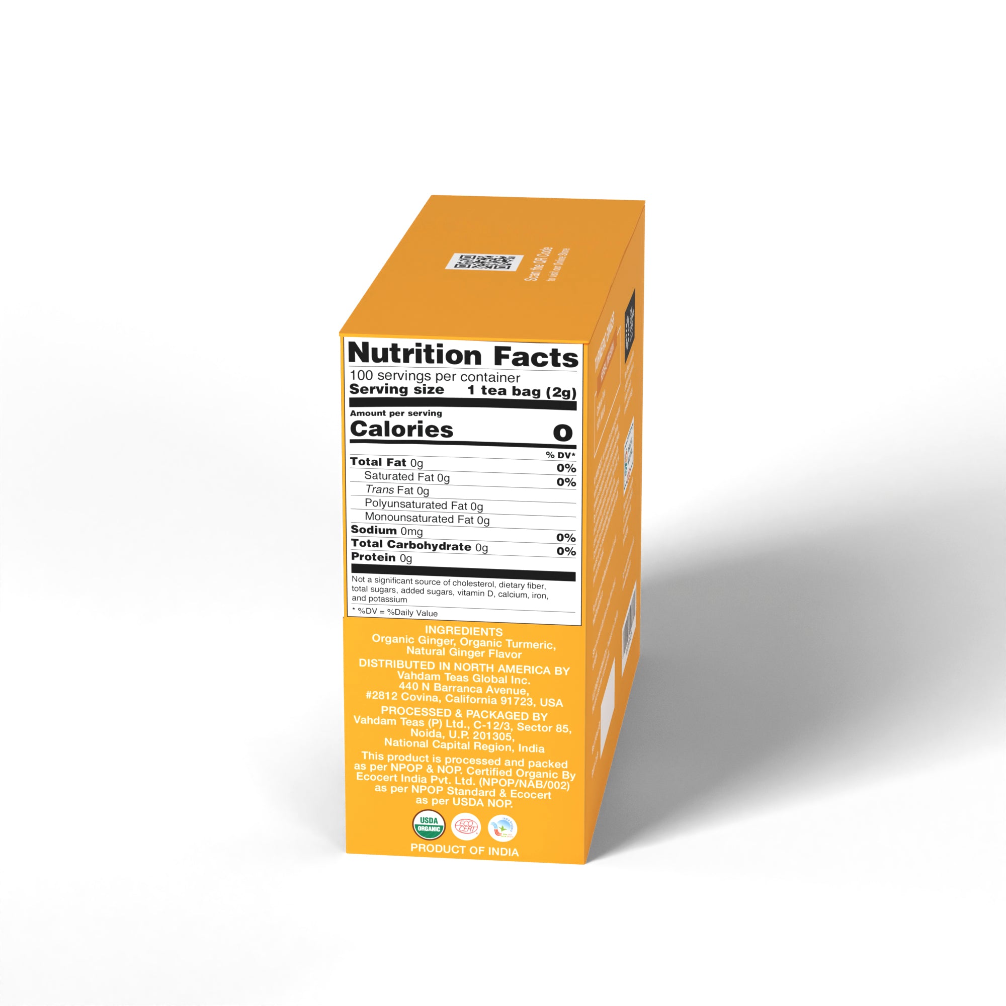 Certified Organic Turmeric Ginger Herbal Infusion